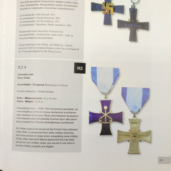 FINNISH COMMEMORATIVE CROSS OF THE NAVY & CERTIFICATE