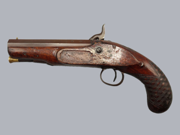ENGLISH PERCUSSION PISTOL BY WESTWOOD