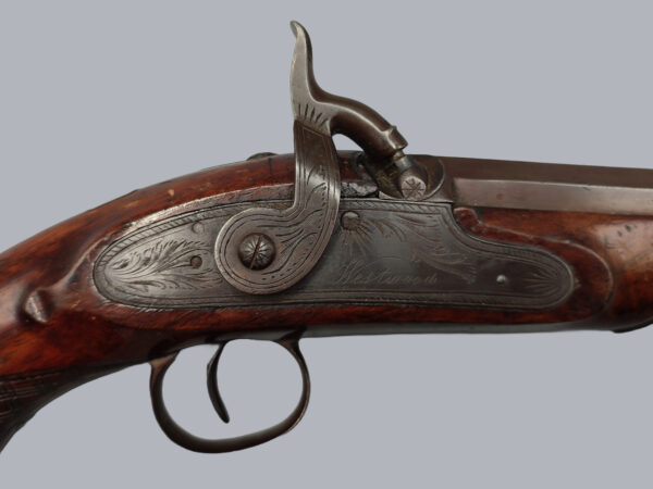 ENGLISH PERCUSSION PISTOL BY WESTWOOD