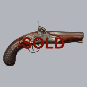 ENGLISH PERCUSSION PISTOL BY THOMAS WESTWOOD