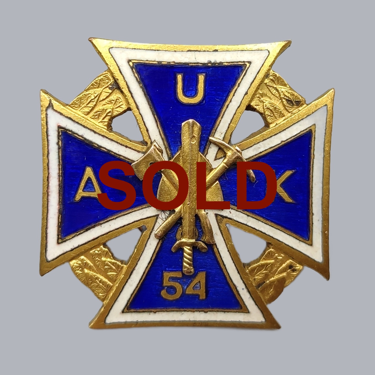A122c FINNISH REGIMENTAL BADGE (PIONEER NCO COURSE 54)