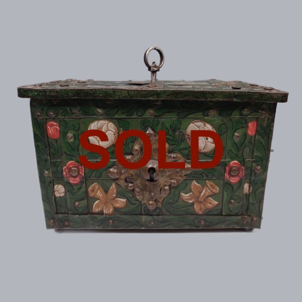 GERMAN PAINTED MINIATURE ARMADA CHEST