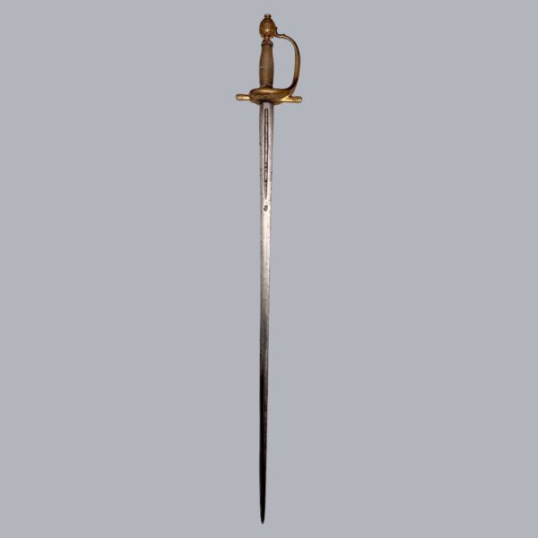 OFFICER SWORD WITH MONOGRAM OF AUGUSTUS II THE STRONG