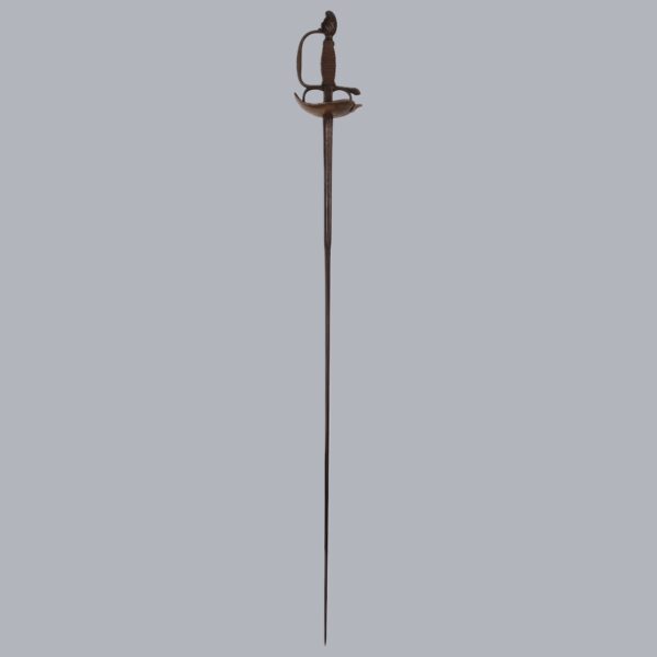 SOUTH EUROPEAN BRASS-HILTED DUELLING SMALLSWORD