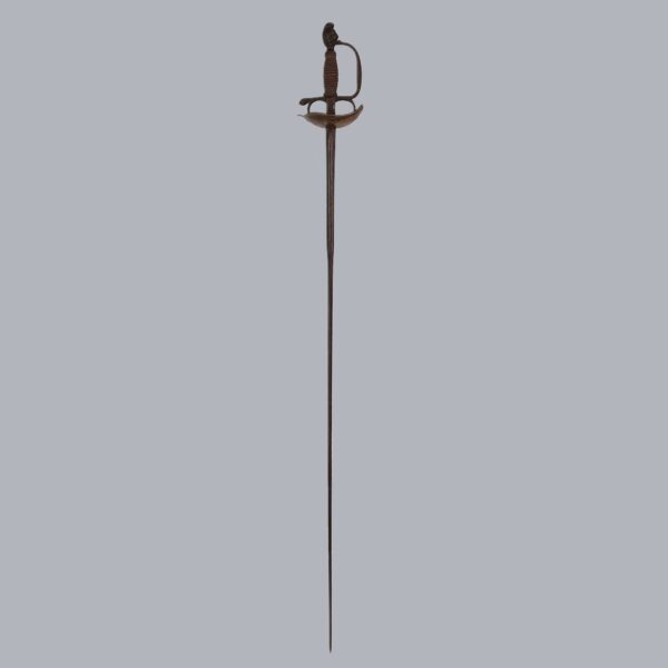 SOUTH EUROPEAN BRASS-HILTED DUELLING SMALLSWORD