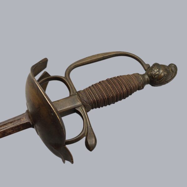 SOUTH EUROPEAN BRASS-HILTED DUELLING SMALLSWORD