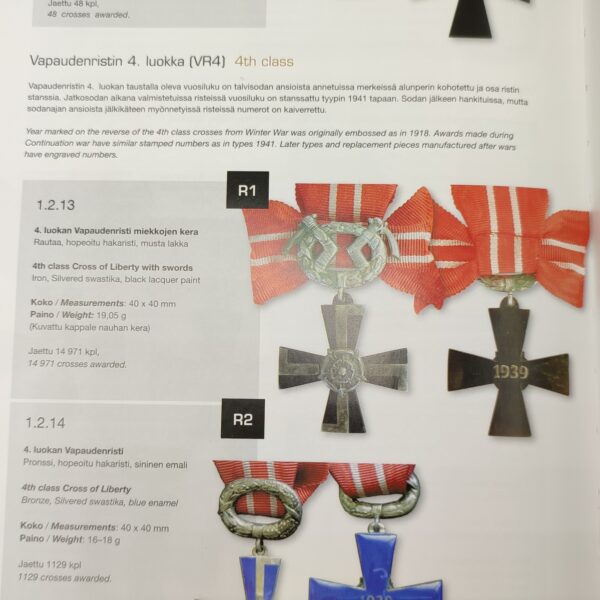 FINNISH CROSS OF LIBERTY 4TH CLASS 1939