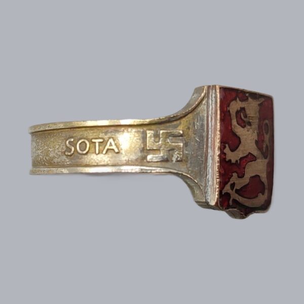 FINNISH COAT OF ARMS COMMEMORATIVE MILITARY RING
