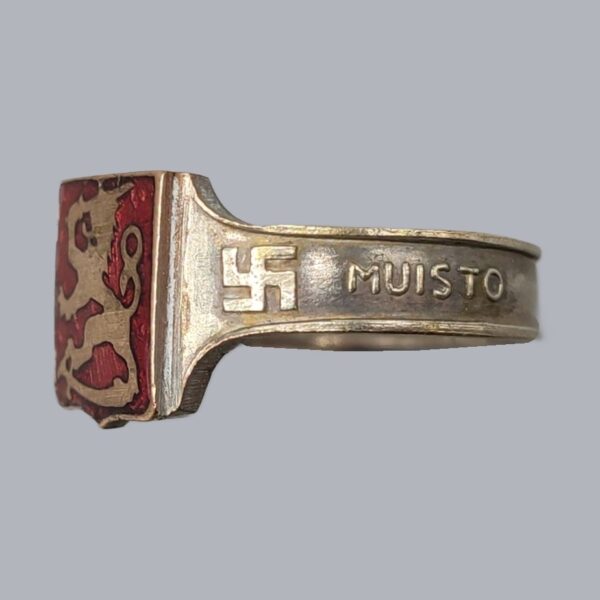 FINNISH COAT OF ARMS COMMEMORATIVE MILITARY RING