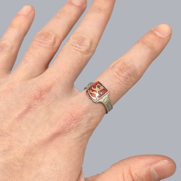 FINNISH COAT OF ARMS COMMEMORATIVE MILITARY RING