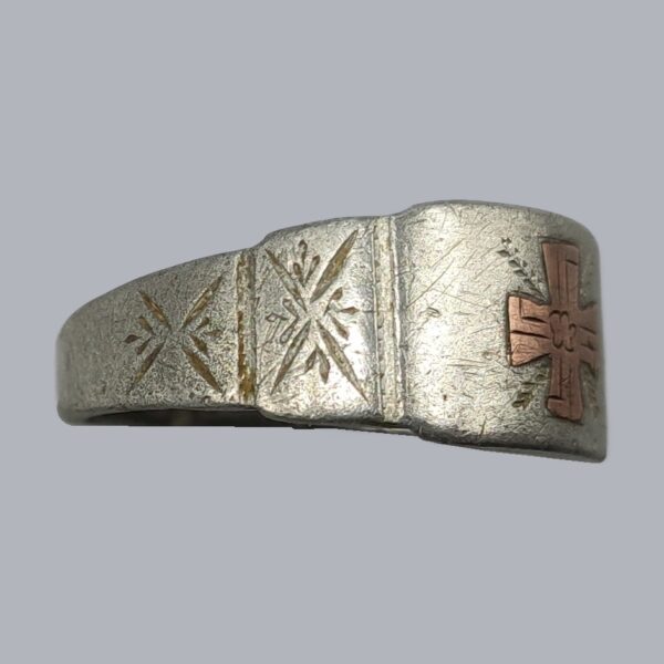 FINNISH WWII TRENCH ART MILITARY RING