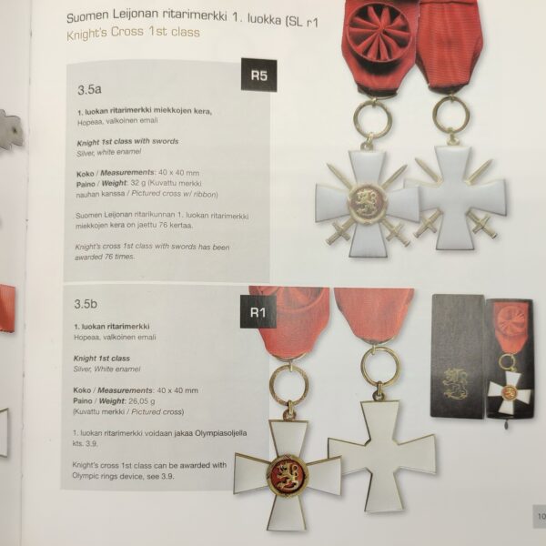 FINNISH 1ST CLASS KNIGHT'S CROSS OF THE LION OF FINLAND