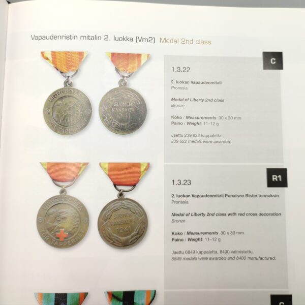 FINNISH 2ND CLASS MEDAL OF LIBERTY 1941