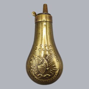 AMERICAN COPPER & BRASS POWDER FLASK
