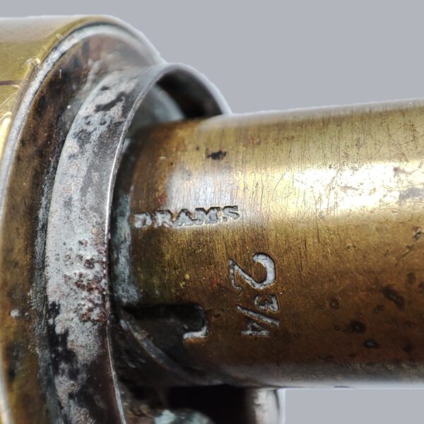 ENGLISH COPPER & BRASS POWDER FLASK