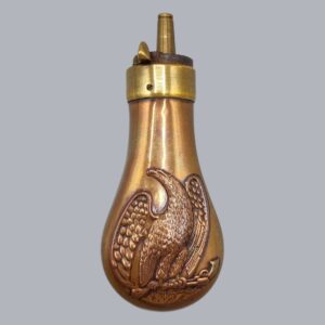 AMERICAN COPPER & BRASS POWDER FLASK
