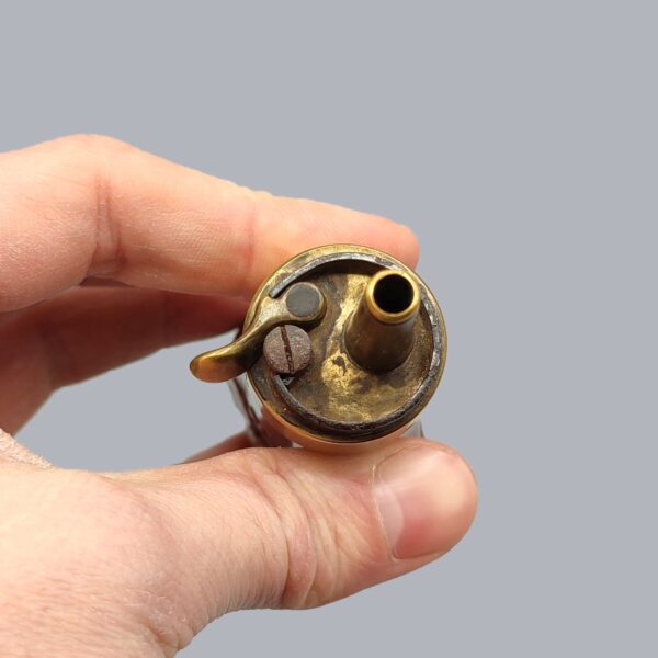 AMERICAN COPPER & BRASS POWDER FLASK
