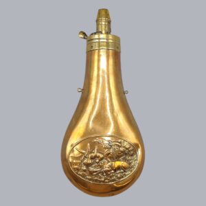 EUROPEAN COPPER & BRASS POWDER FLASK