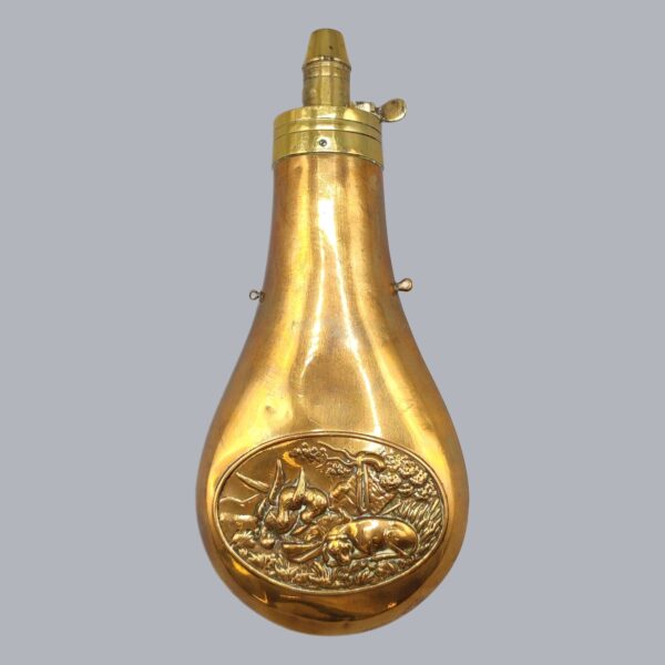 EUROPEAN COPPER & BRASS POWDER FLASK