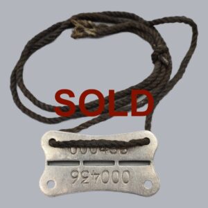 FINNISH WWII DOG TAG (CONTINUATION WAR)