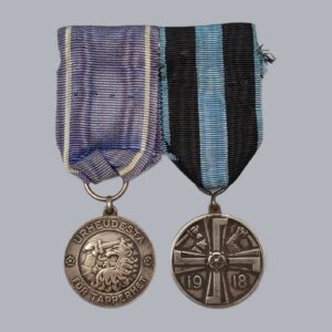 FINNISH MEDAL BAR OF A 1918 LIBERATION WAR VETERAN