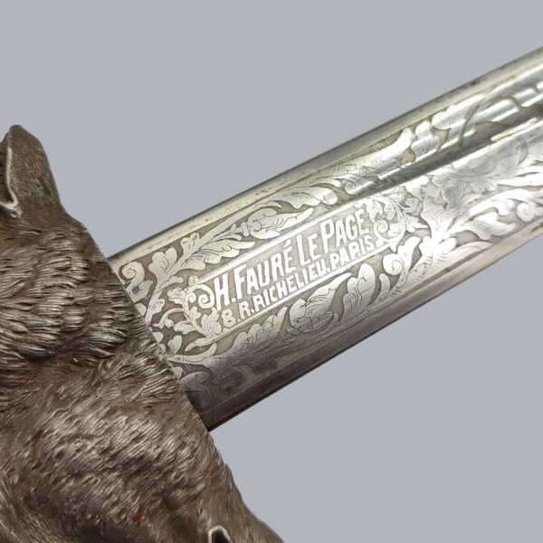 FRENCH FINE HUNTING SWORD BY FAURÉ LE PAGE