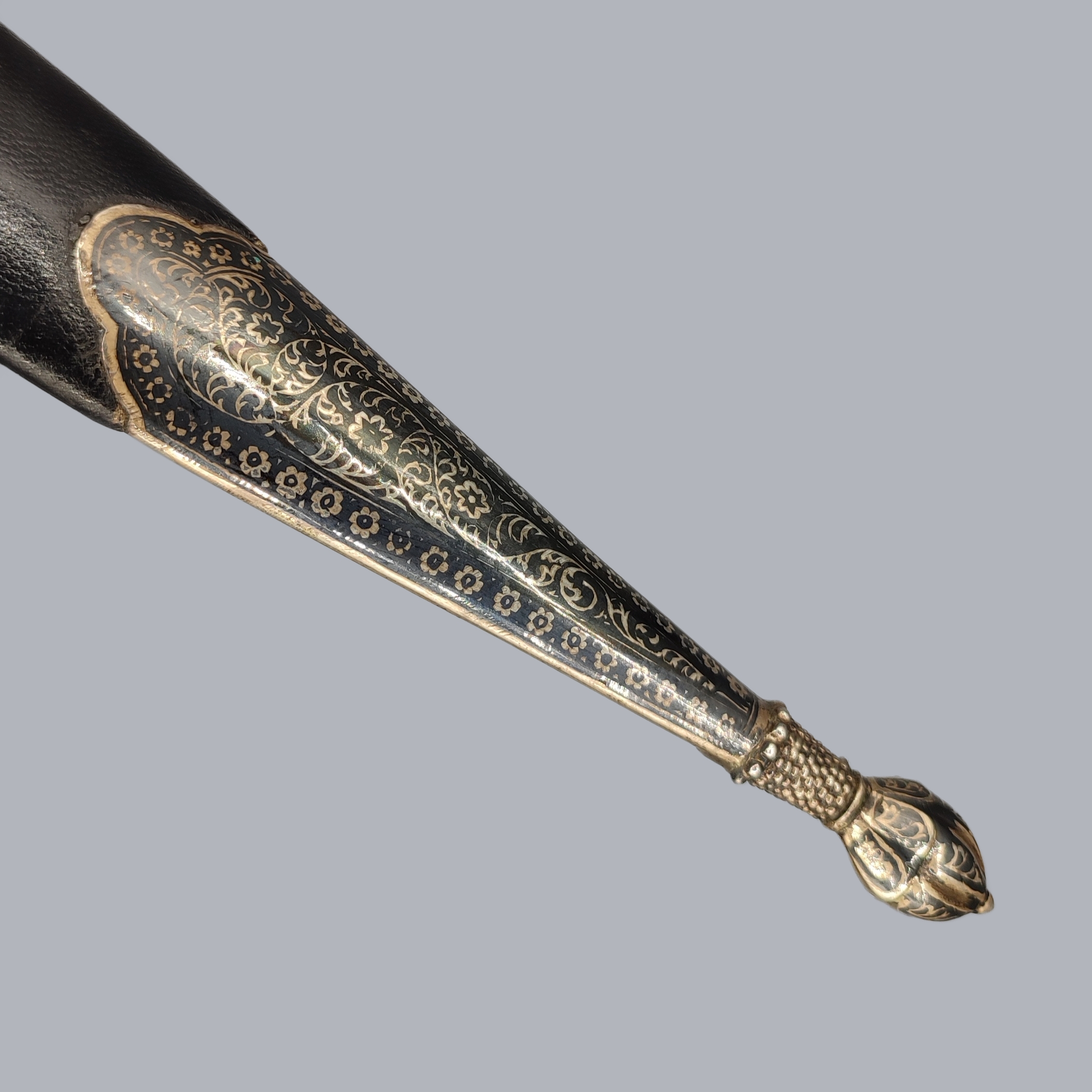 CAUCASIAN KINDJAL DAGGER WITH NIELLO SILVER MOUNTS - Image 7