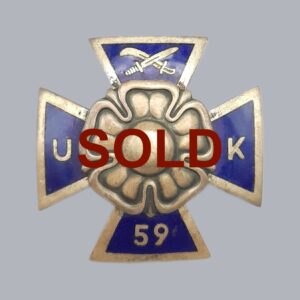 FINNISH WWII REGIMENTAL BADGE (OFFICER COURSE 59)