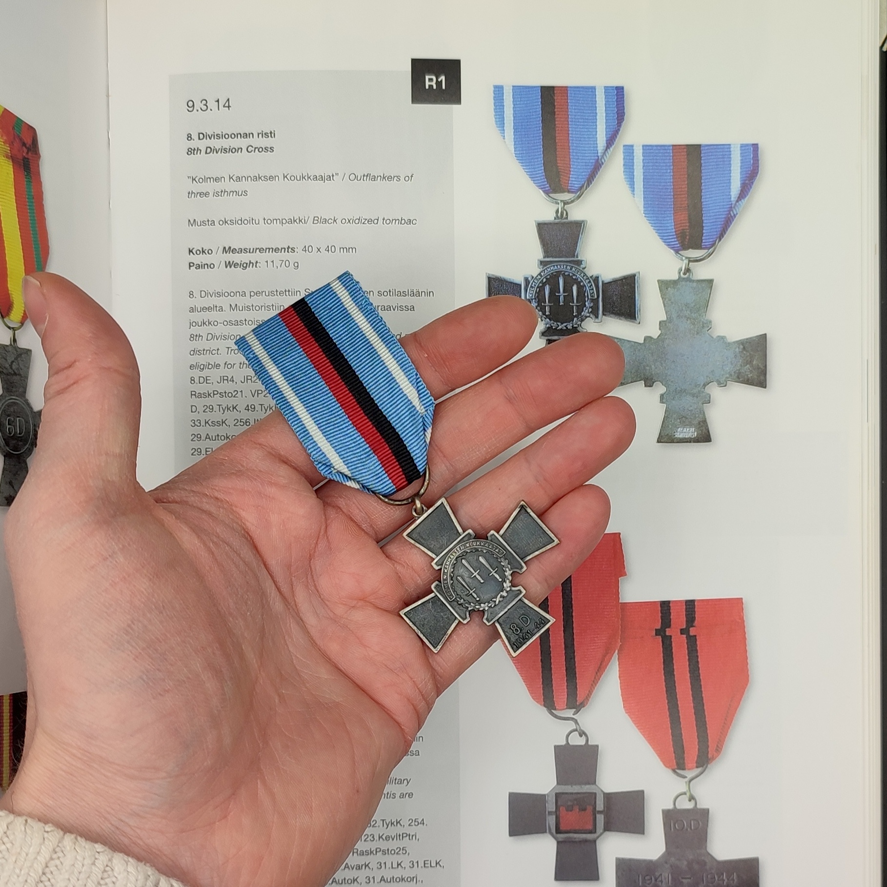 FINNISH WWII REGIMENTAL CROSS OF THE 8TH DIVISION 1941-1944