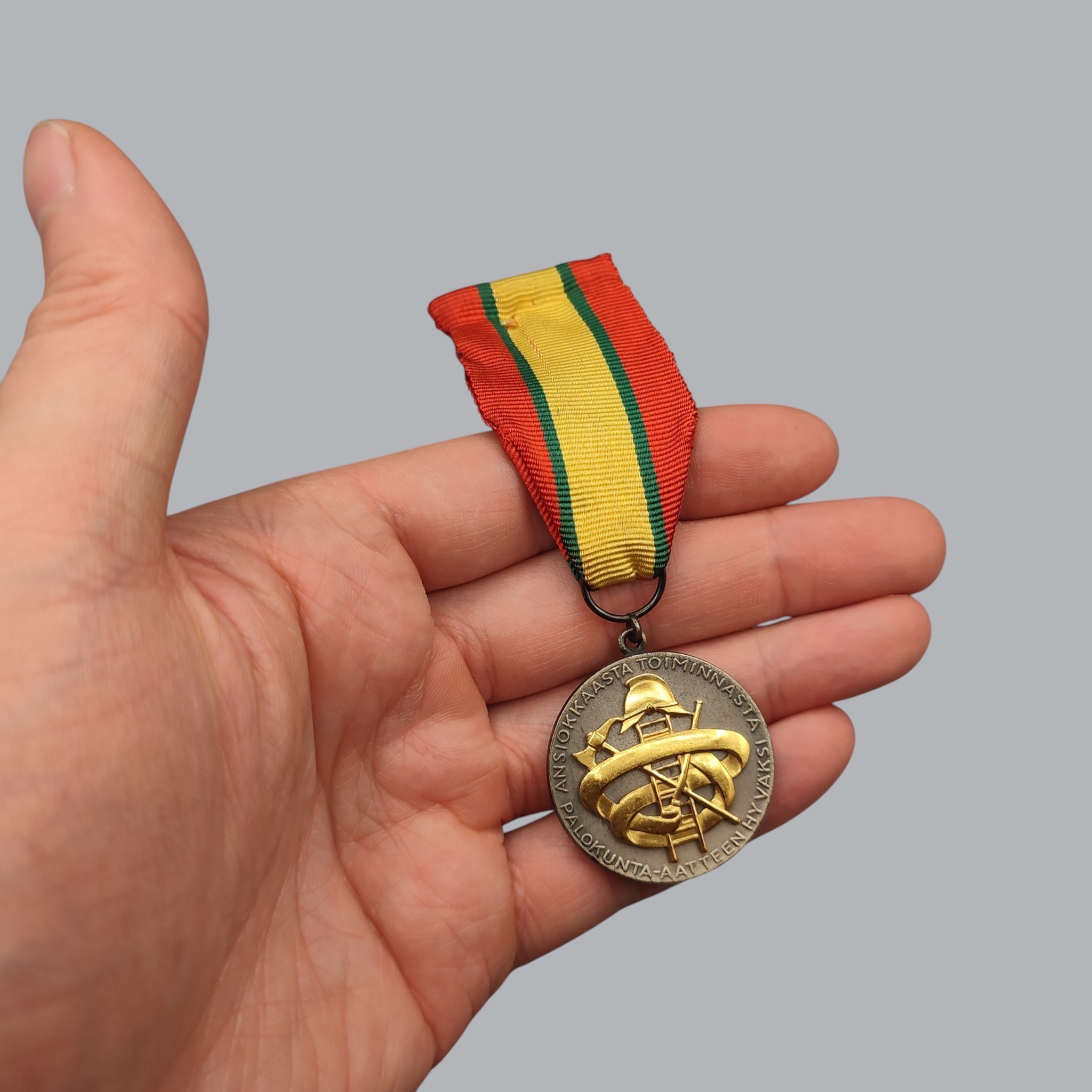 FINNISH POST-WAR FIREFIGHTER MEDAL OF MERIT