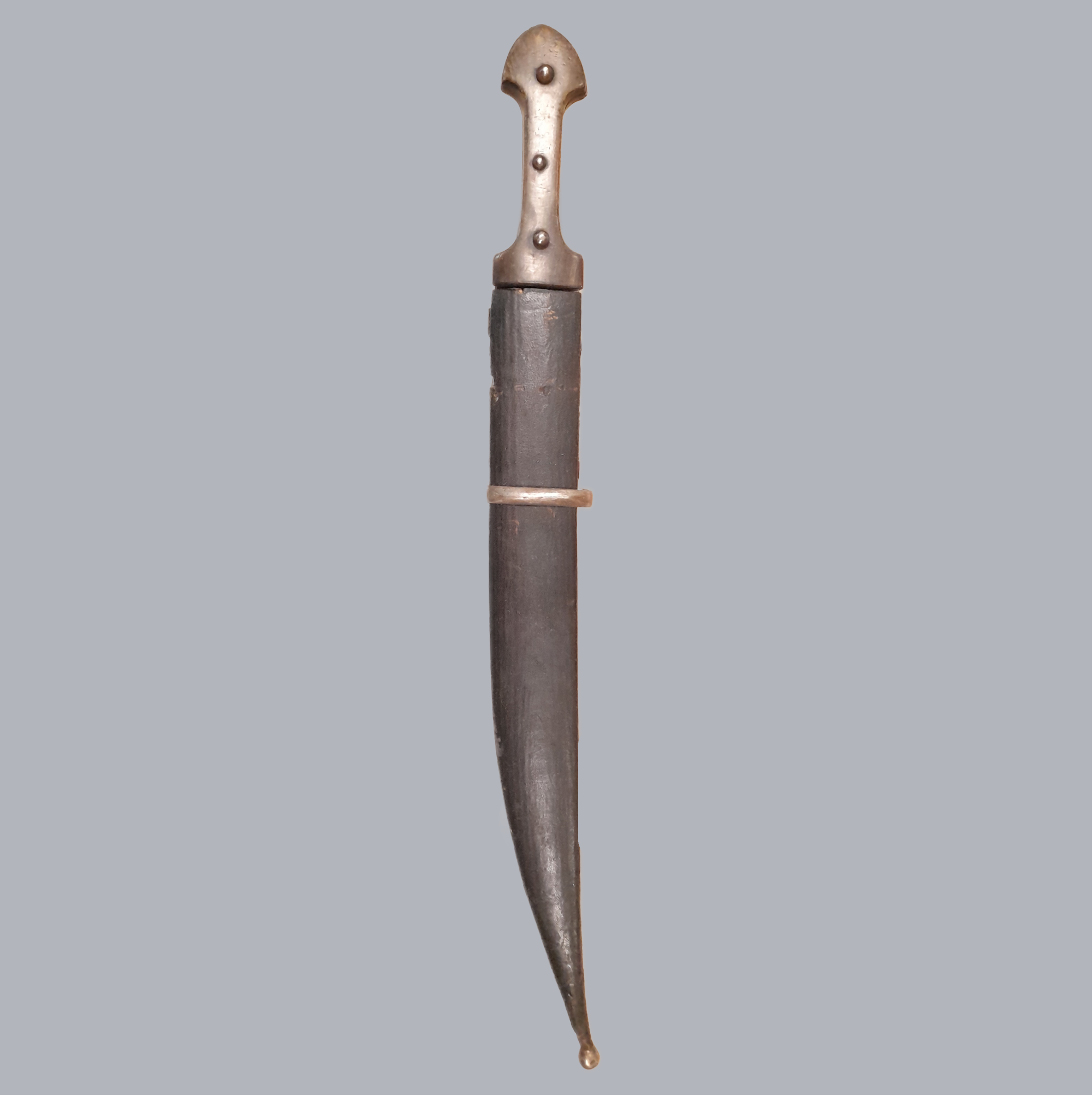 A684a Antique Caucasian Kindjall Dagger 19th Century Steel Blade Khanjali Armenian Ottoman Empire Eurasian Ethnographic Tool