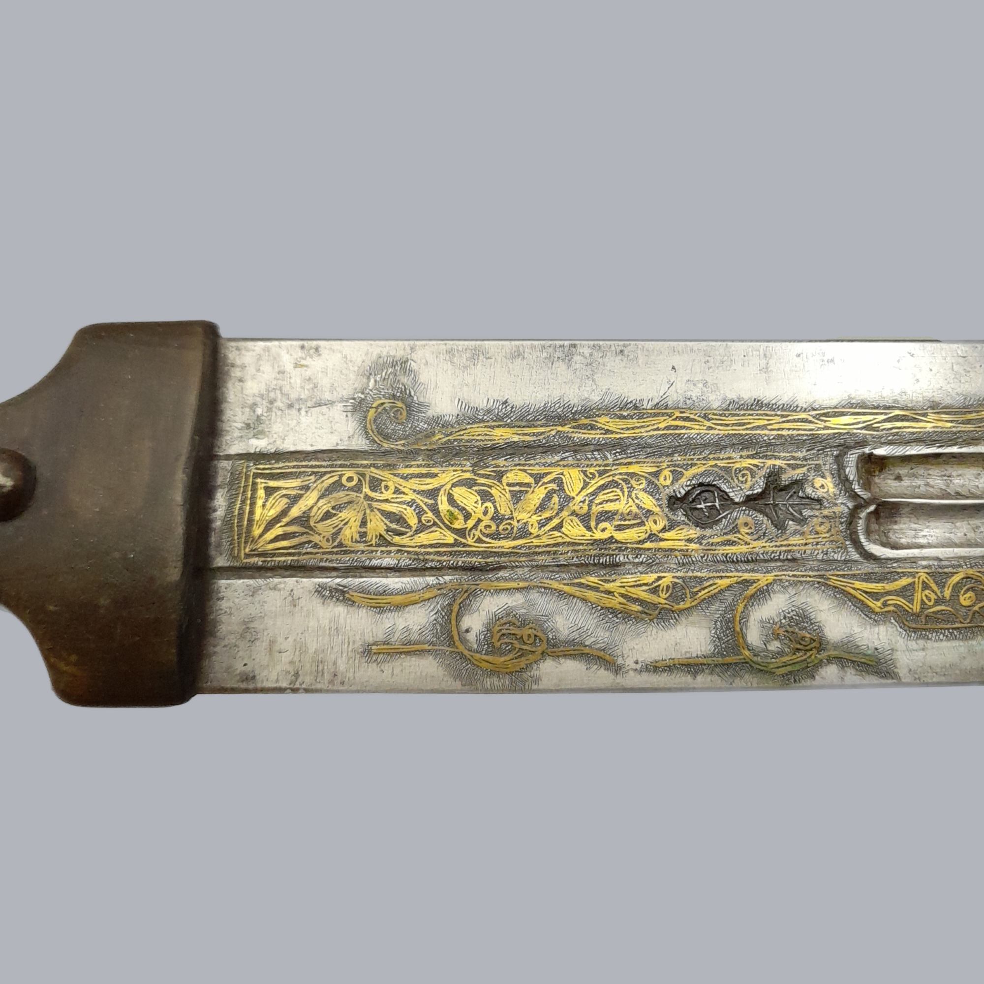 A684d Antique Caucasian Kindjall Dagger 19th Century Steel Blade Khanjali Armenian Ottoman Empire Eurasian Ethnographic Tool