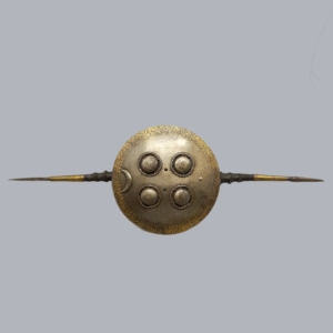 Antique Indian Parrying Shield Madu 19th Century 1800s South Asian Oriental Arms Ethnographic Tool Antelope Horns