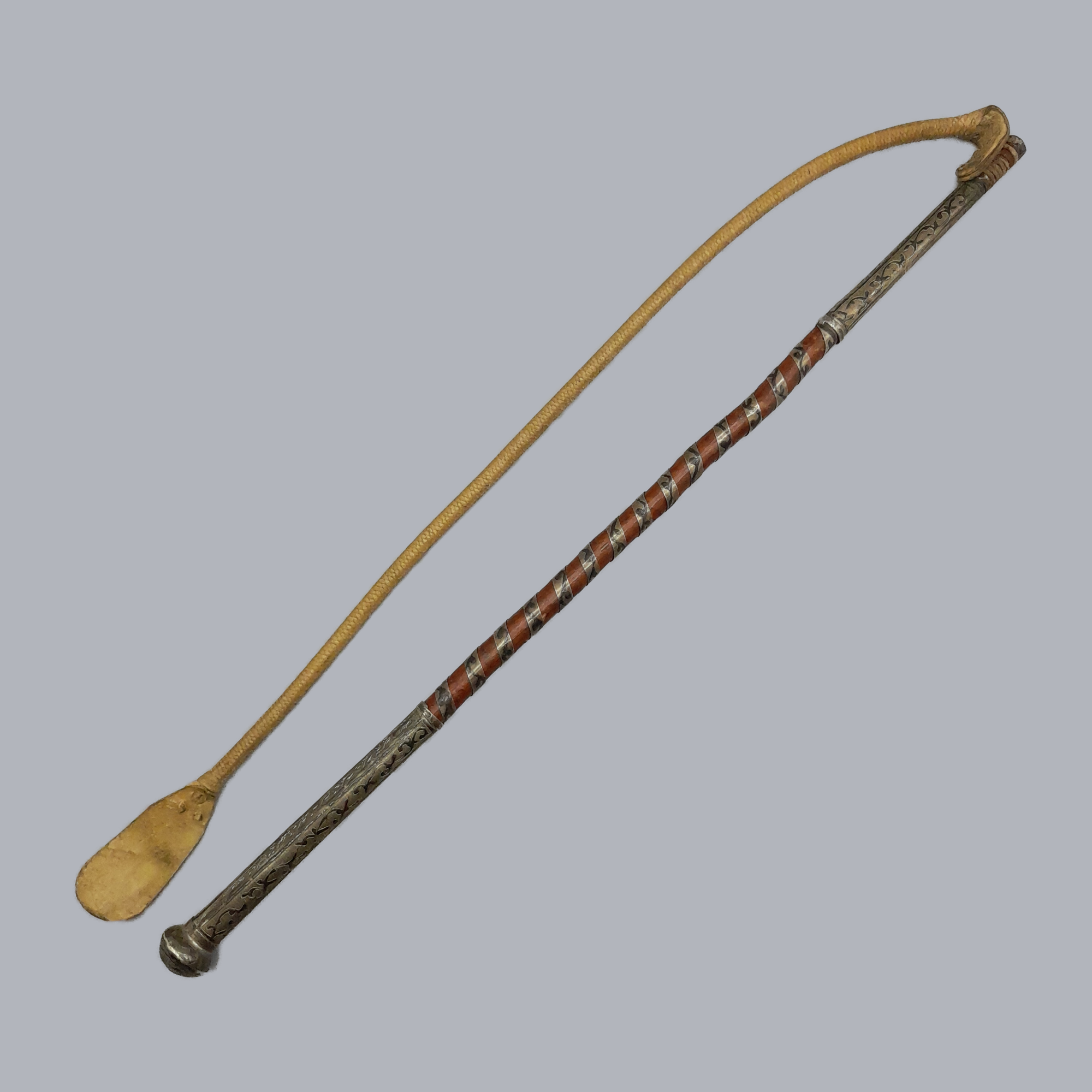 A753b Antique 19th Century Nagaikka Cossack Horse Whip
