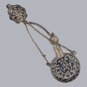 CAUCASIAN NIELLO SILVER PERFUME BOTTLE