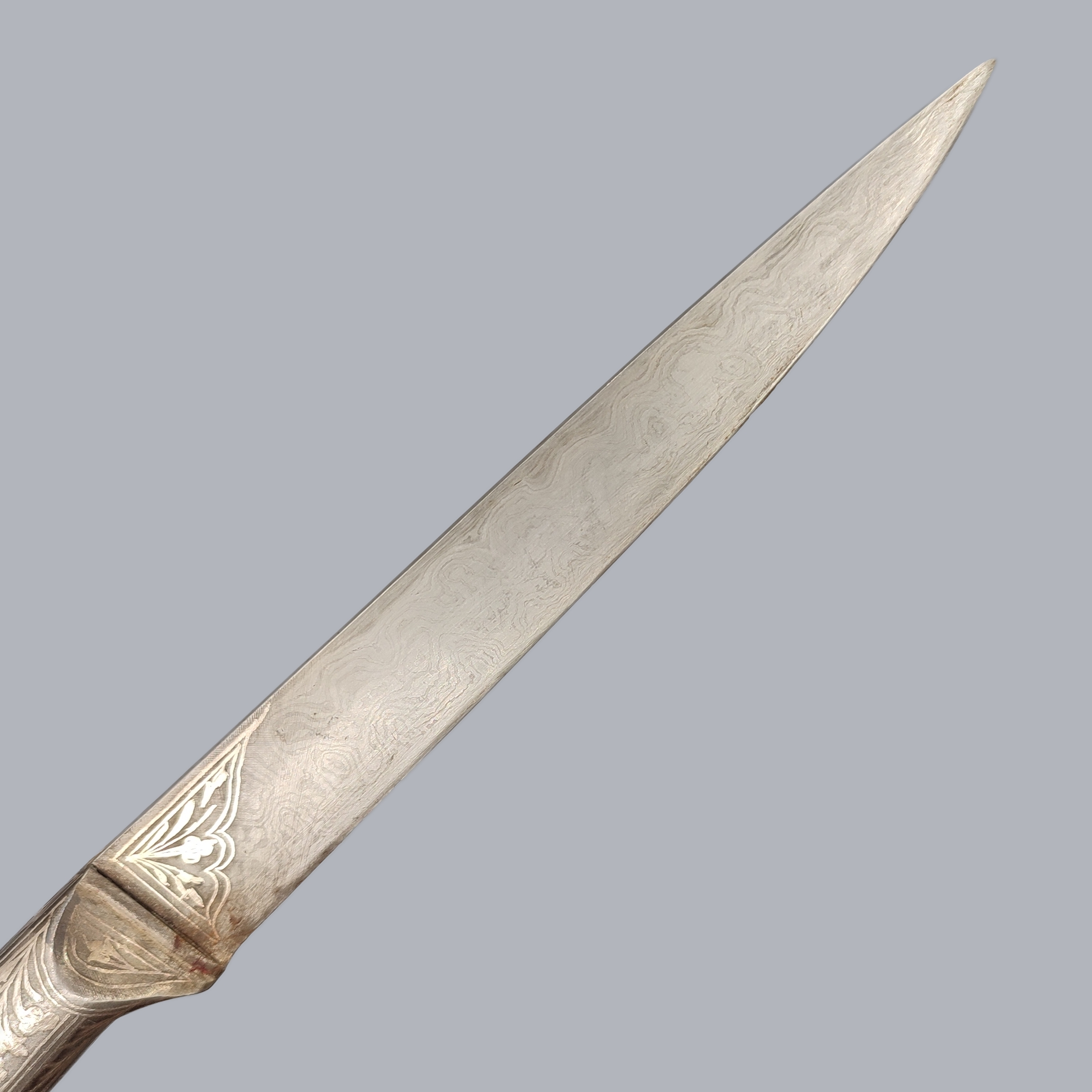 SYRIAN KARD KNIFE WITH SILVER KOFTGARI WORK