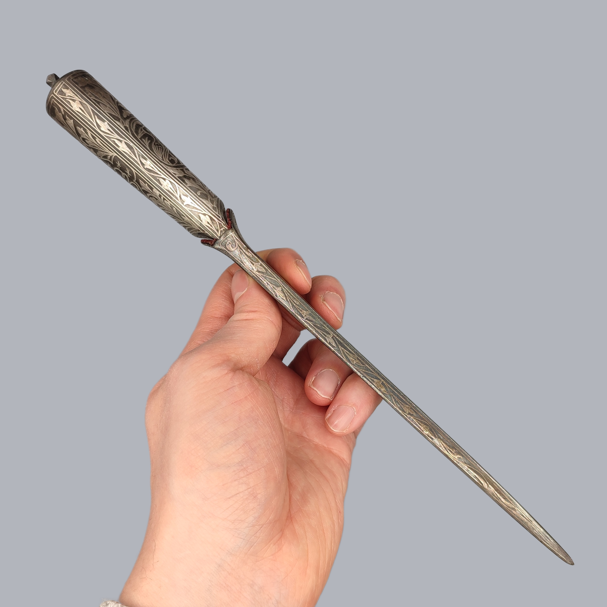 SYRIAN KARD KNIFE WITH SILVER KOFTGARI WORK