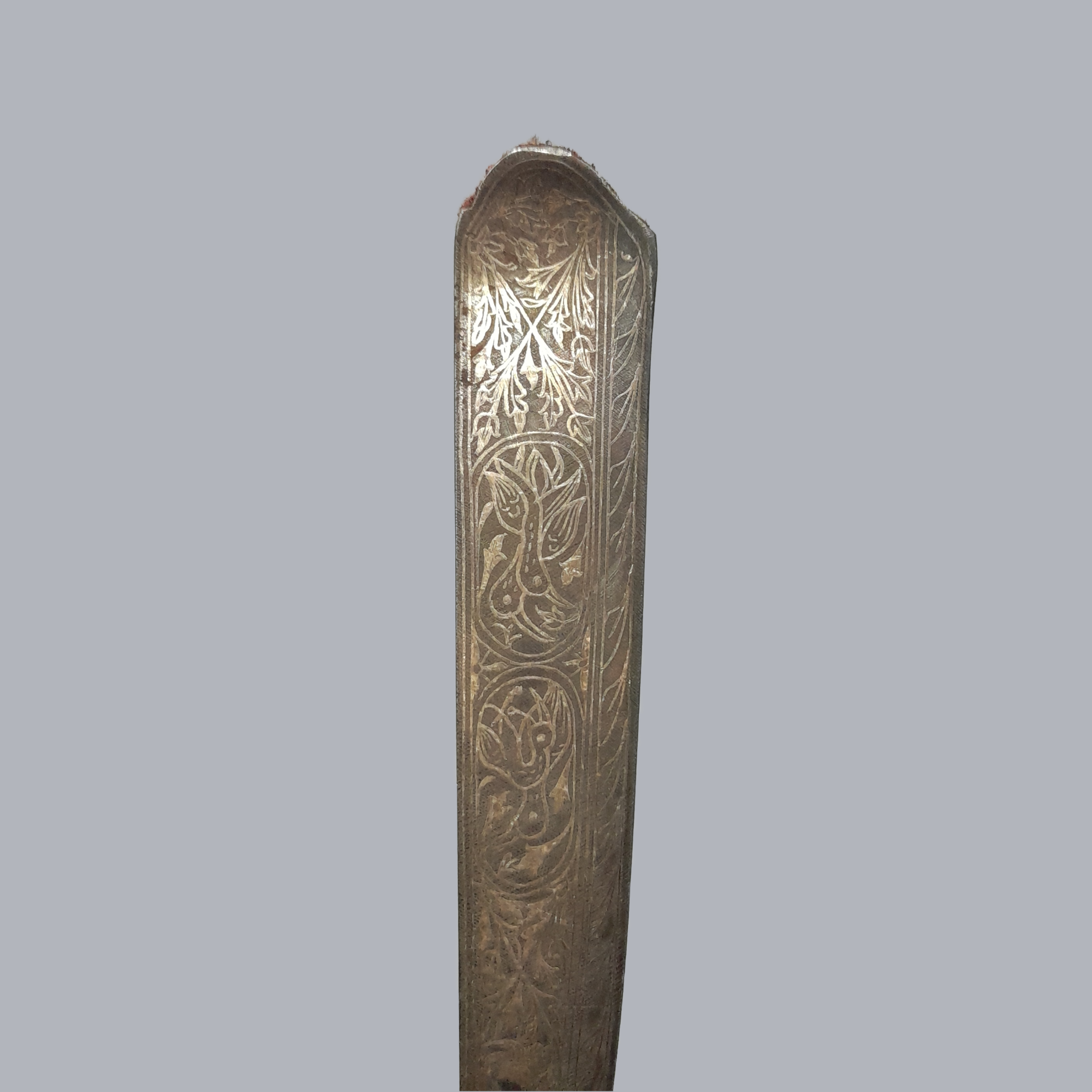 Vintage Syrian Kard Dagger Silver Koftgari Work