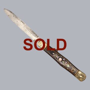 ENGLISH 1860S SHEFFIELD FOLDING KNIFE FOR MEXICAN MARKET