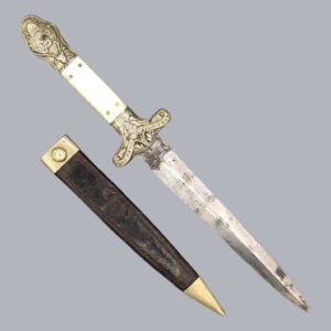 ENGLISH 1850S SHEFFIELD DIRK DAGGER BY JOHN LINGARD