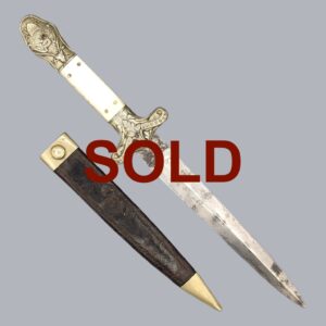 ENGLISH 1850S SHEFFIELD DIRK DAGGER BY JOHN LINGARD