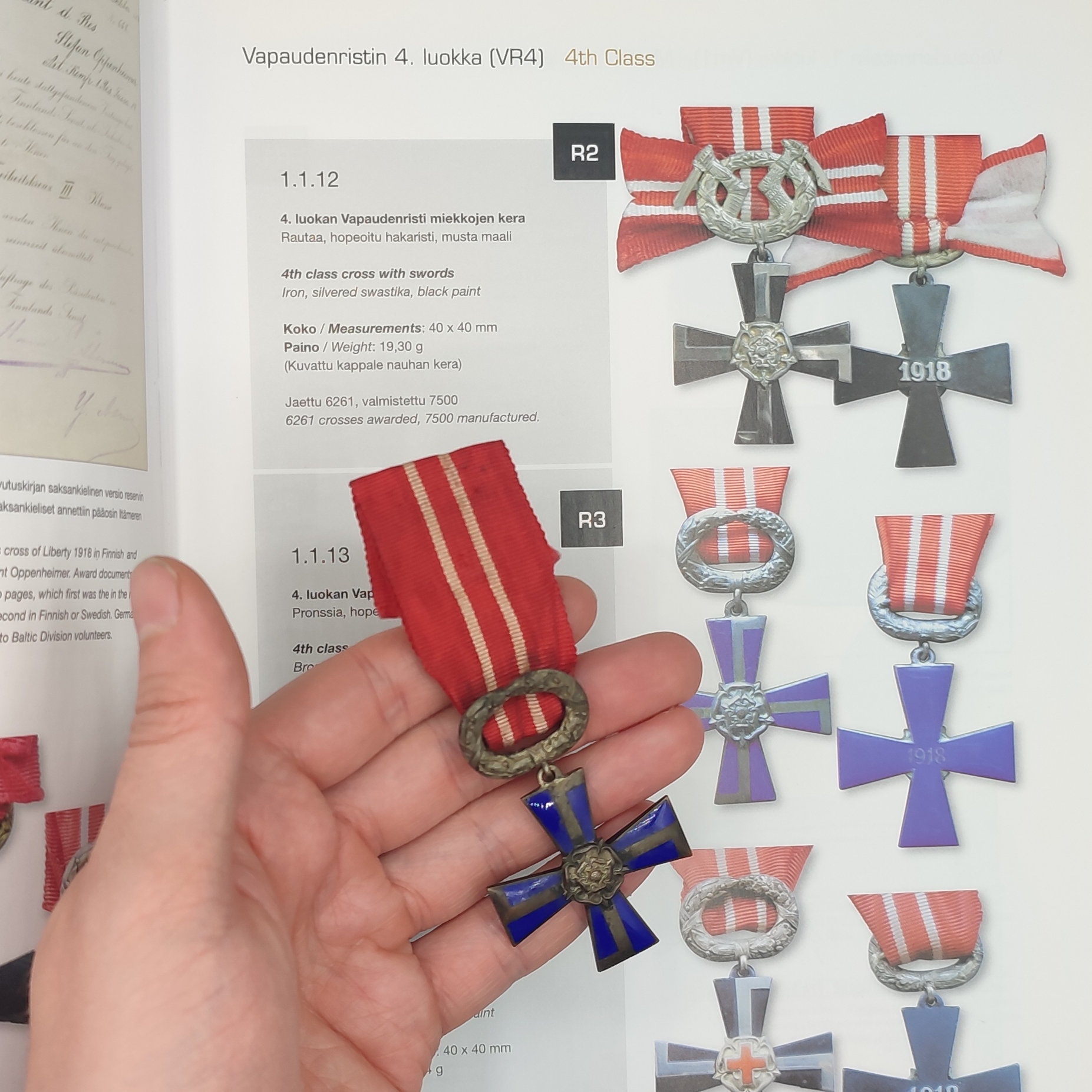 FINNISH WWI CROSS OF LIBERTY 4TH CLASS 1918