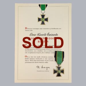 FINNISH WWII REGIMENTAL CROSS OF THE ARMOURED DIVISION