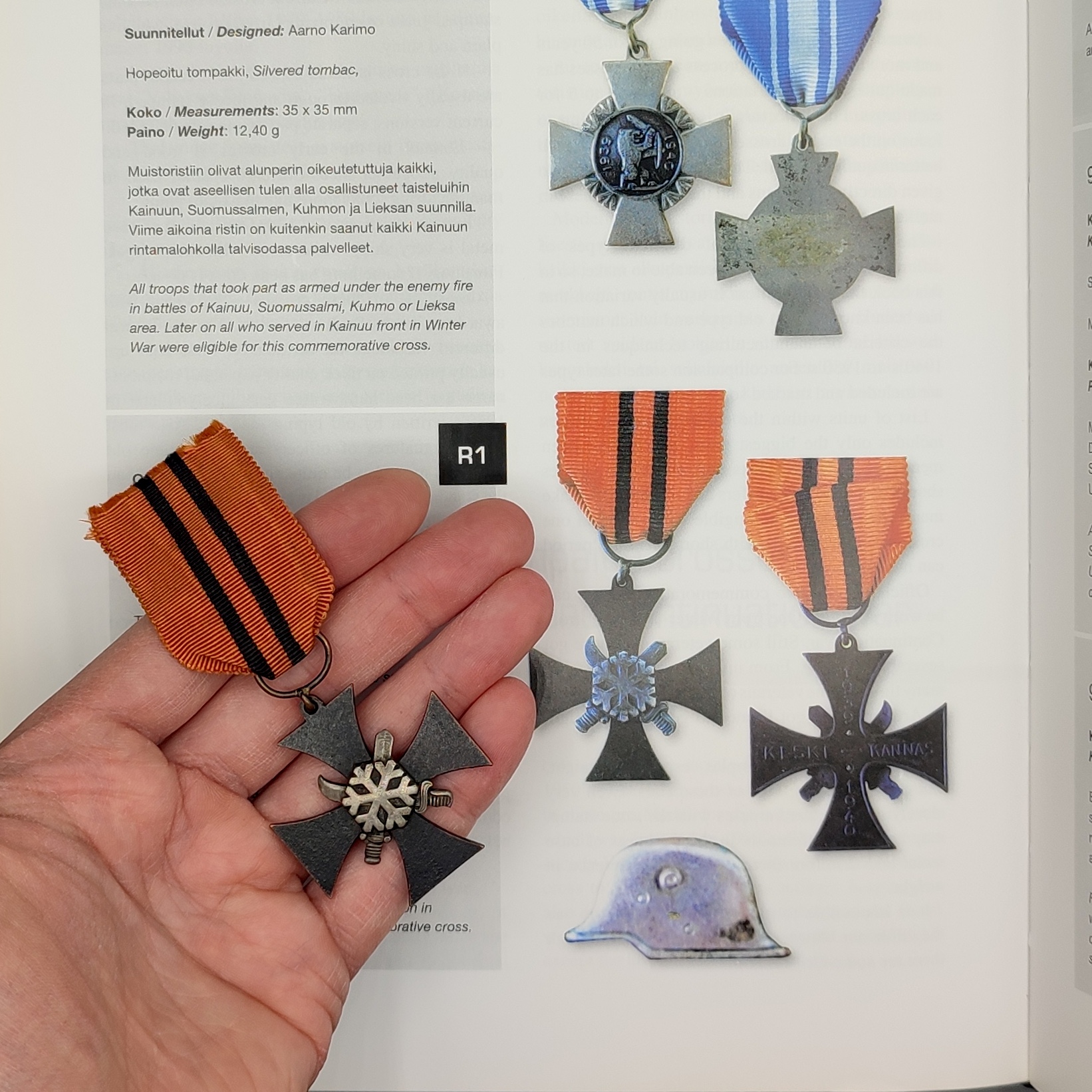 FINNISH WWII CAMPAIGN CROSS OF KESKI-KANNAS 1939-1940 WITH CERTIFICATE