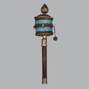 TIBETAN BUDDHIST PRAYER WHEEL