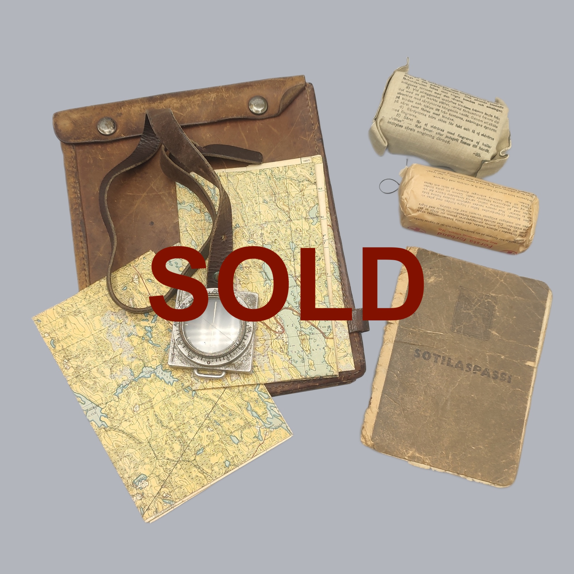 FINNISH WWII EQUIPMENT SET OF A BORDER SCOUT