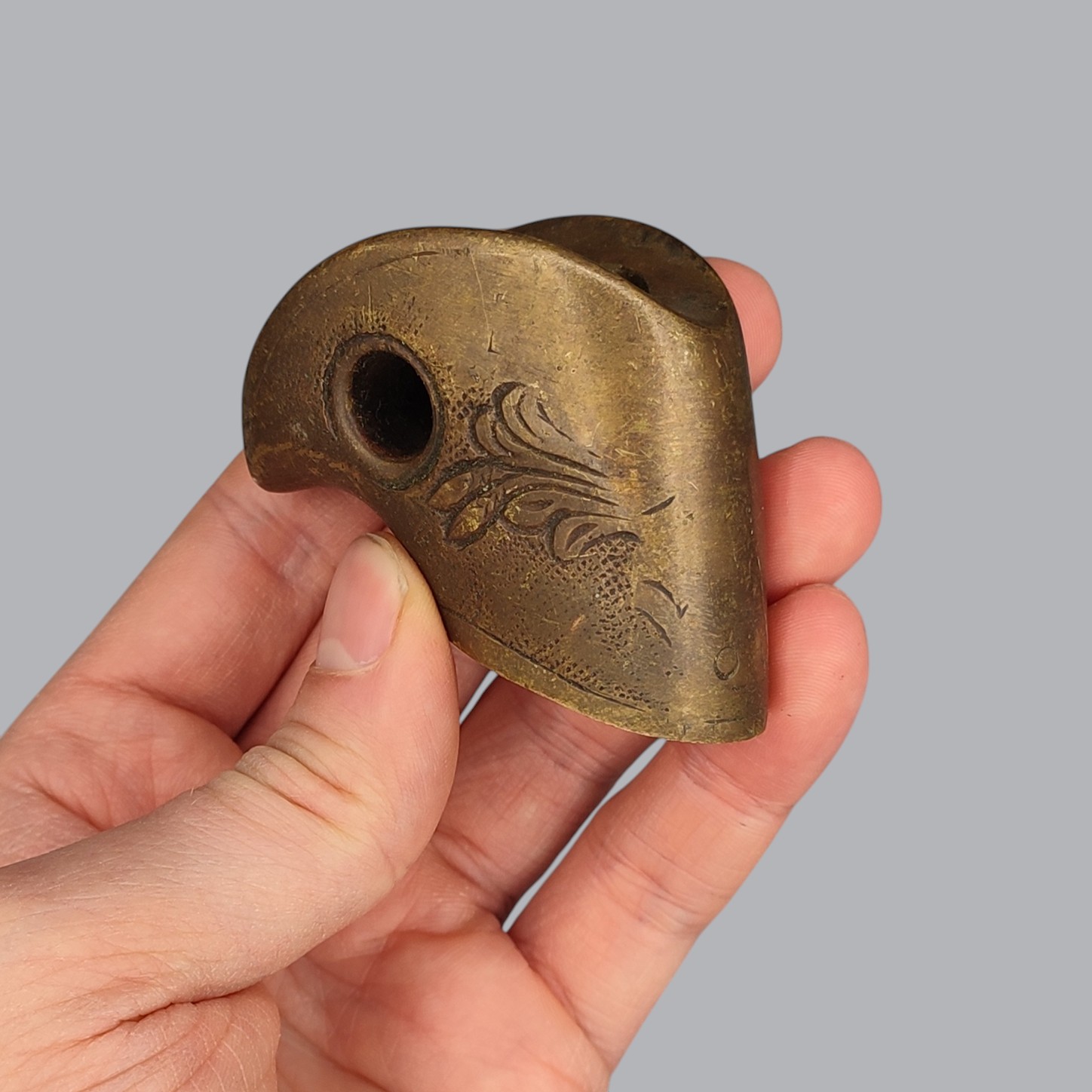 RUSSIAN SET OF THREE BRASS SABRE PARTS