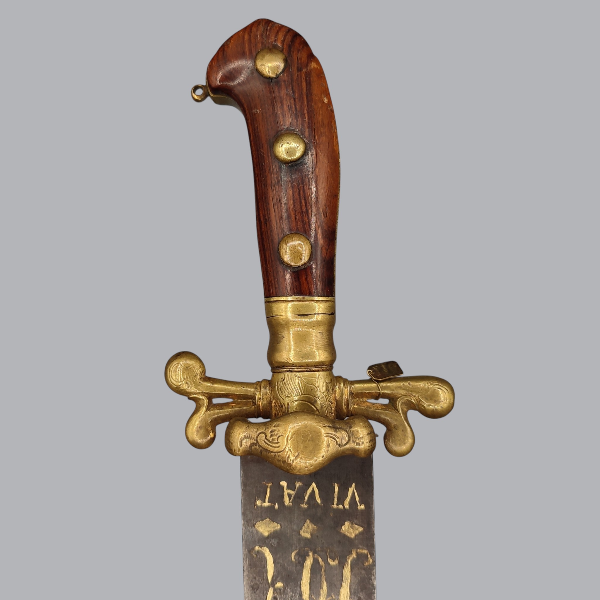GERMAN 1770s HUNTING SWORD WITH MONOGRAM OF FREDERICK AUGUSTUS I