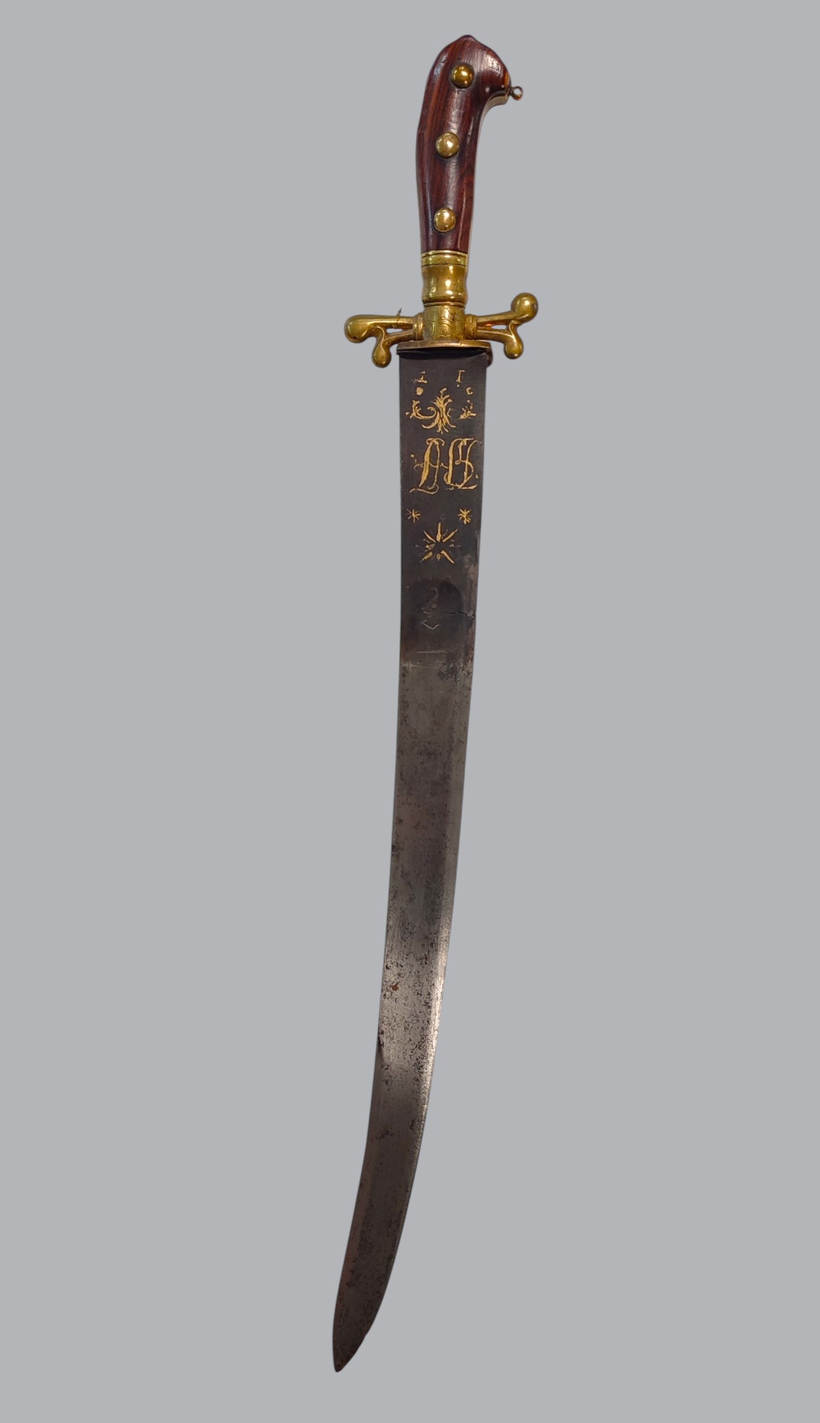 GERMAN 1770s HUNTING SWORD WITH MONOGRAM OF FREDERICK AUGUSTUS I