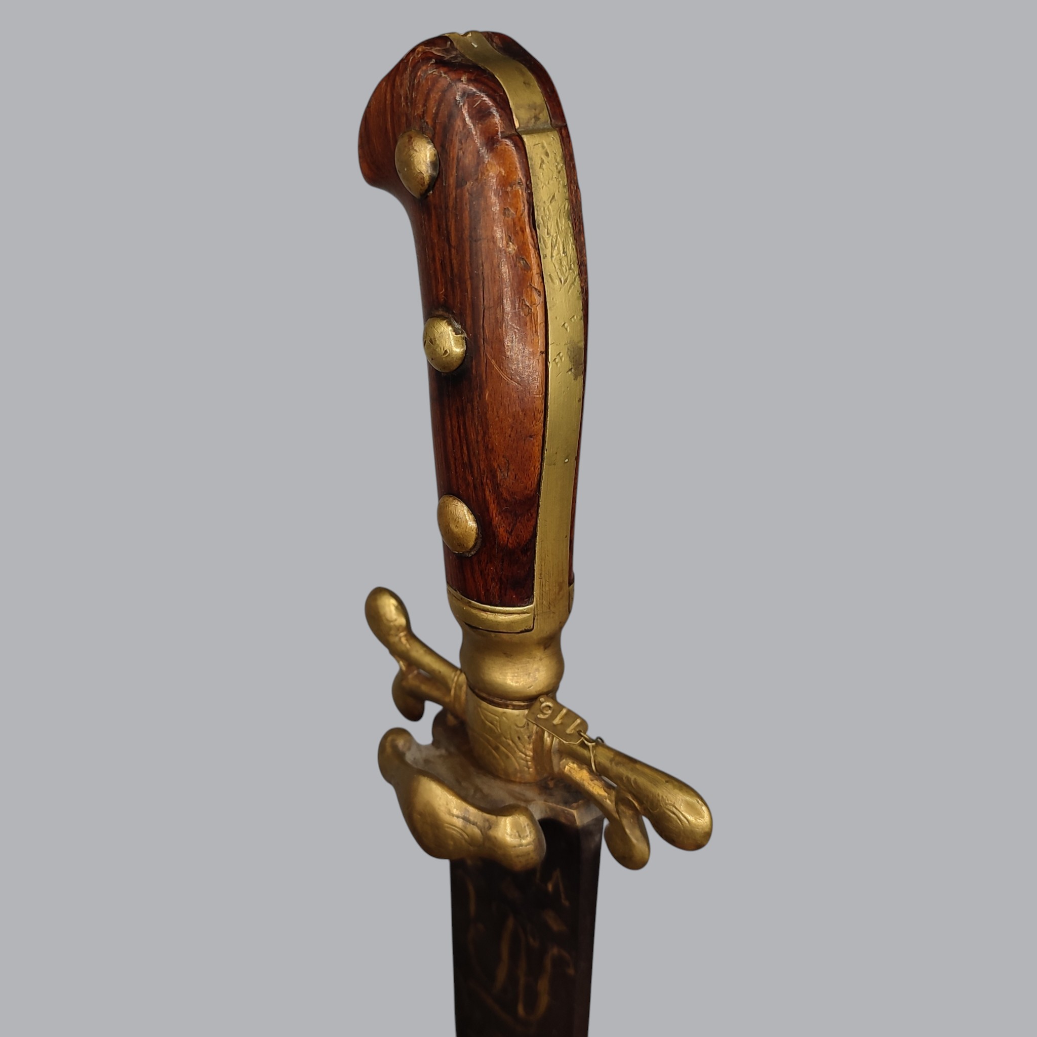 GERMAN 1770s HUNTING SWORD WITH MONOGRAM OF FREDERICK AUGUSTUS I